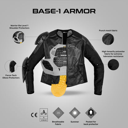 Base-1 Armor - CE Certified Riding Jacket