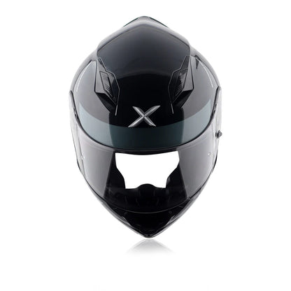 Hunter Turbo - Motorcycle Riding Helmet (Black/Grey)