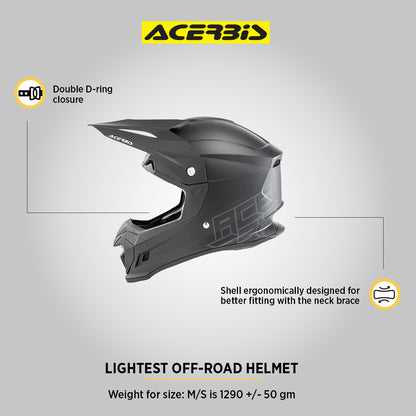 Profile 4 - Motocross Riding Helmet (Gloss Black)