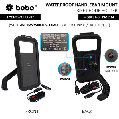 BM11M - Waterproof Mirror (With Charger)