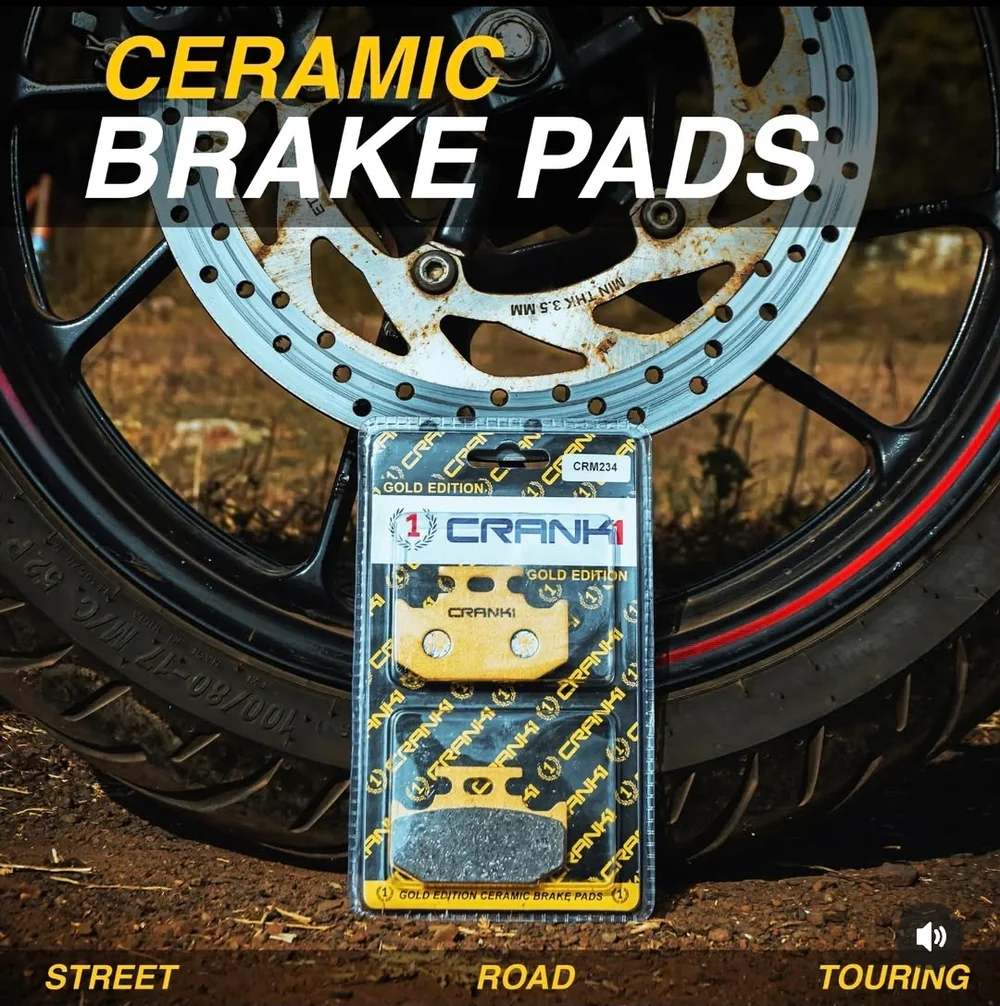 Ceramic Brake Pads For Bajaj Dominar 400 - Front -  CRM479 (1 Set)