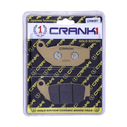 Ceramic Brake Pads For Hero Xpulse 200 4V - Rear - CRM281 (1 Set)