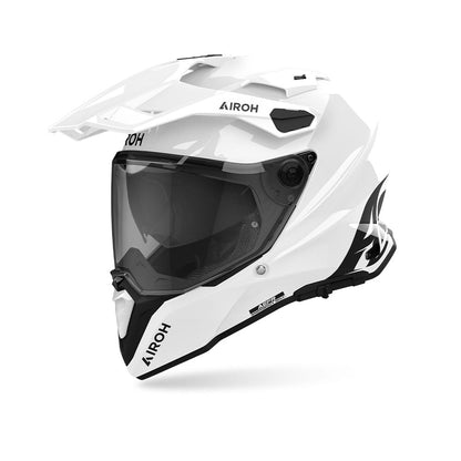 Commander 2 Color - Motorcycle Riding Helmet (White Gloss)