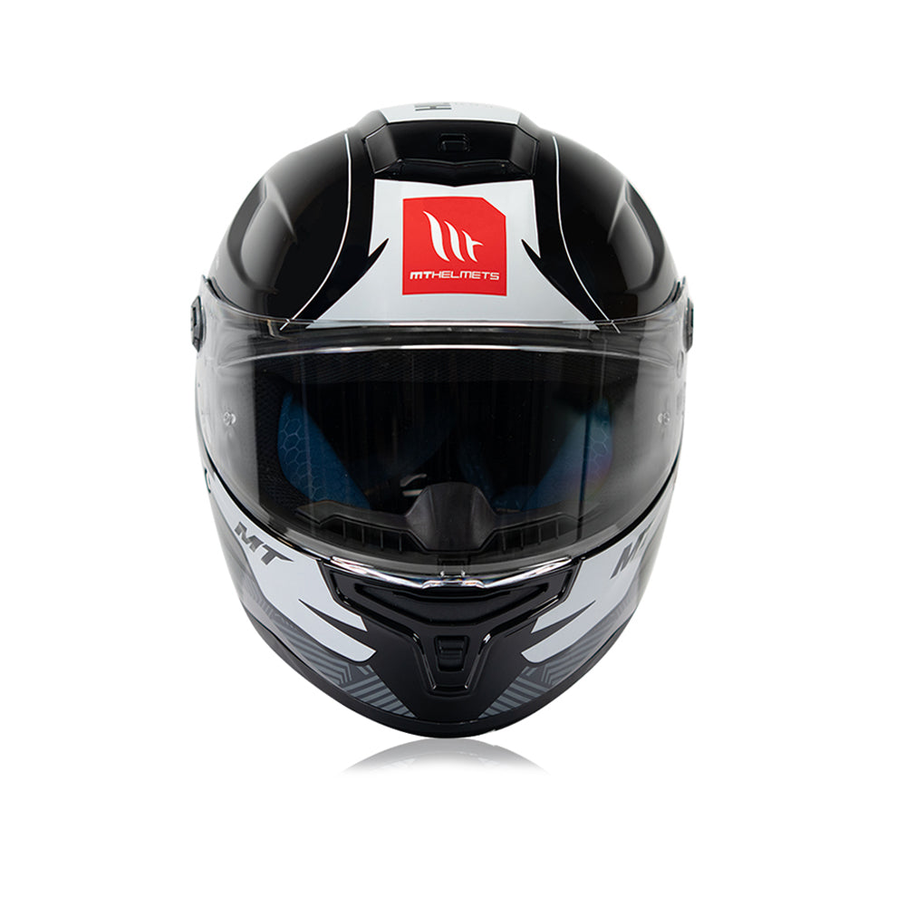 Hummer Shine B0 - Motorcycle Riding Helmet (Gloss Black/Grey