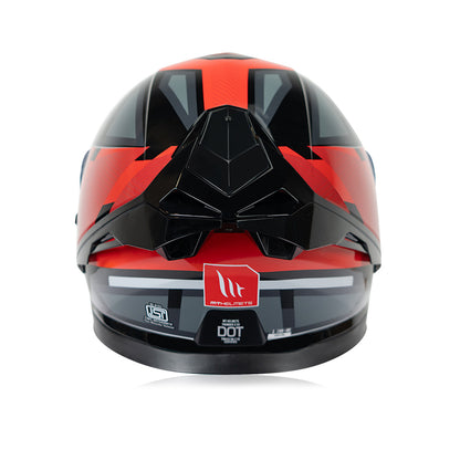 Thunder 3 Sv Pro Nova B5 - Motorcycle Riding Helmet + Visor (Gloss Black/Grey/Fluor Red)