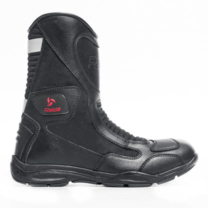 Discover - Water Resistant Motorcycle Riding Boots (Black)