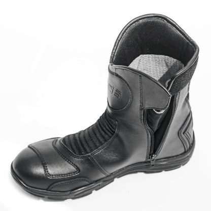 Discover - Water Resistant Motorcycle Riding Boots (Black)