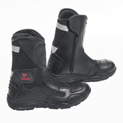Discover - Water Resistant Motorcycle Riding Boots (Black)