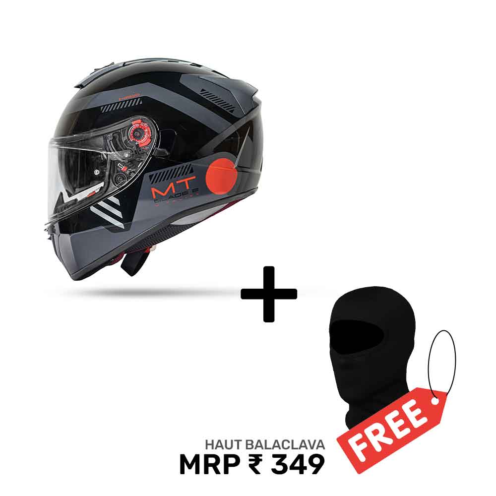 Blade 2 Sv Vitality B5 - Motorcycle Riding Helmet (Gloss) + Balaclava