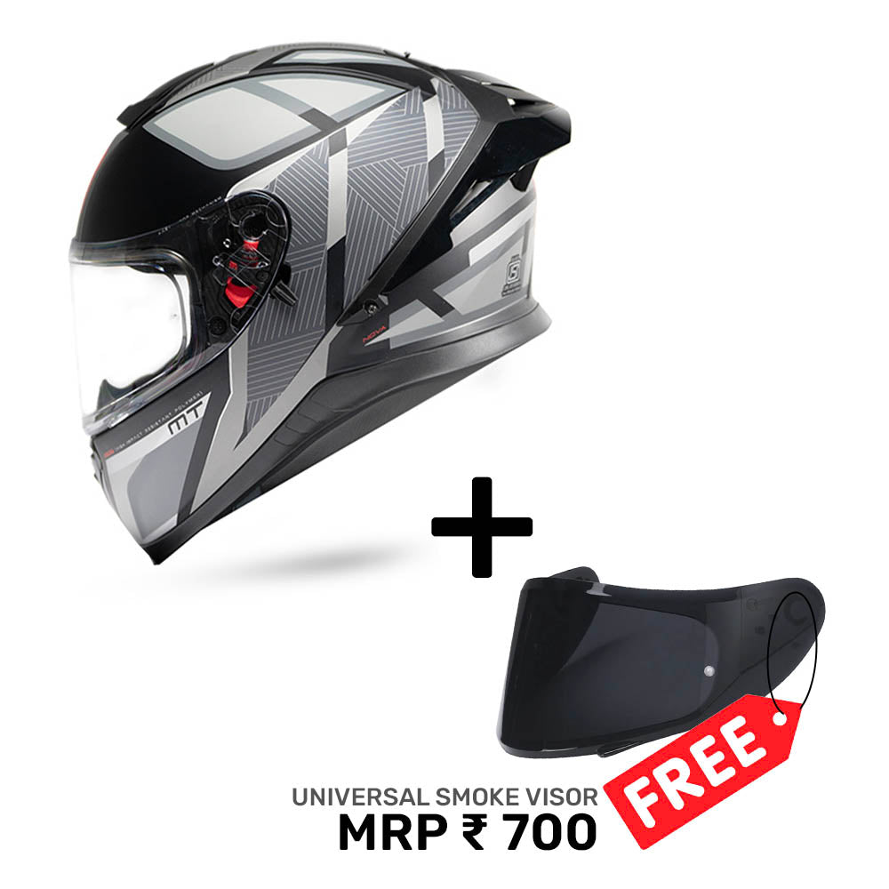 Thunder 3 Sv (Spoiler) Nova B1 - Motorcycle Riding Helmet + Visor (Matt)