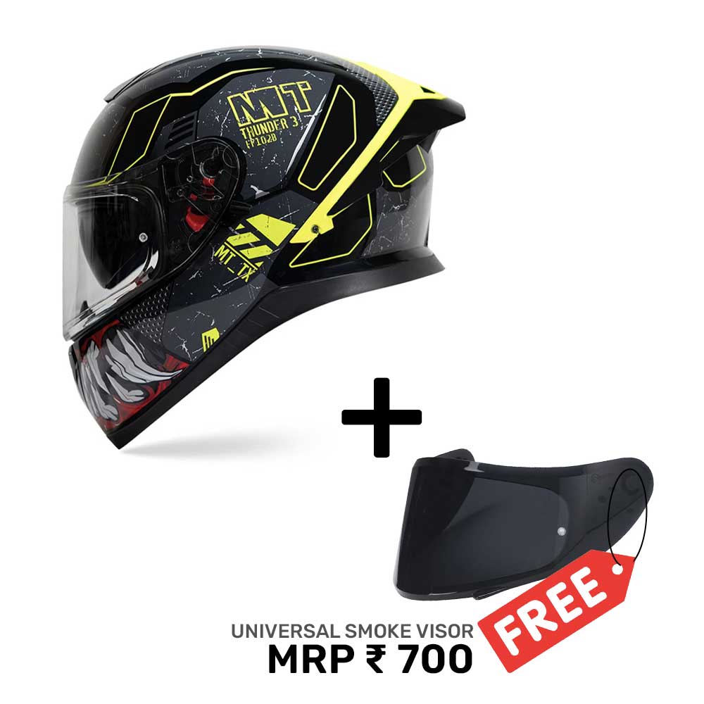 Thunder 3 Sv (Spoiler) T-X C2 - Motorcycle Riding Helmet + Visor (Matt)