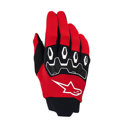 Alpinestars Full Bore V2 glove palm, red fingers with black palm and white Alpinestars emblem