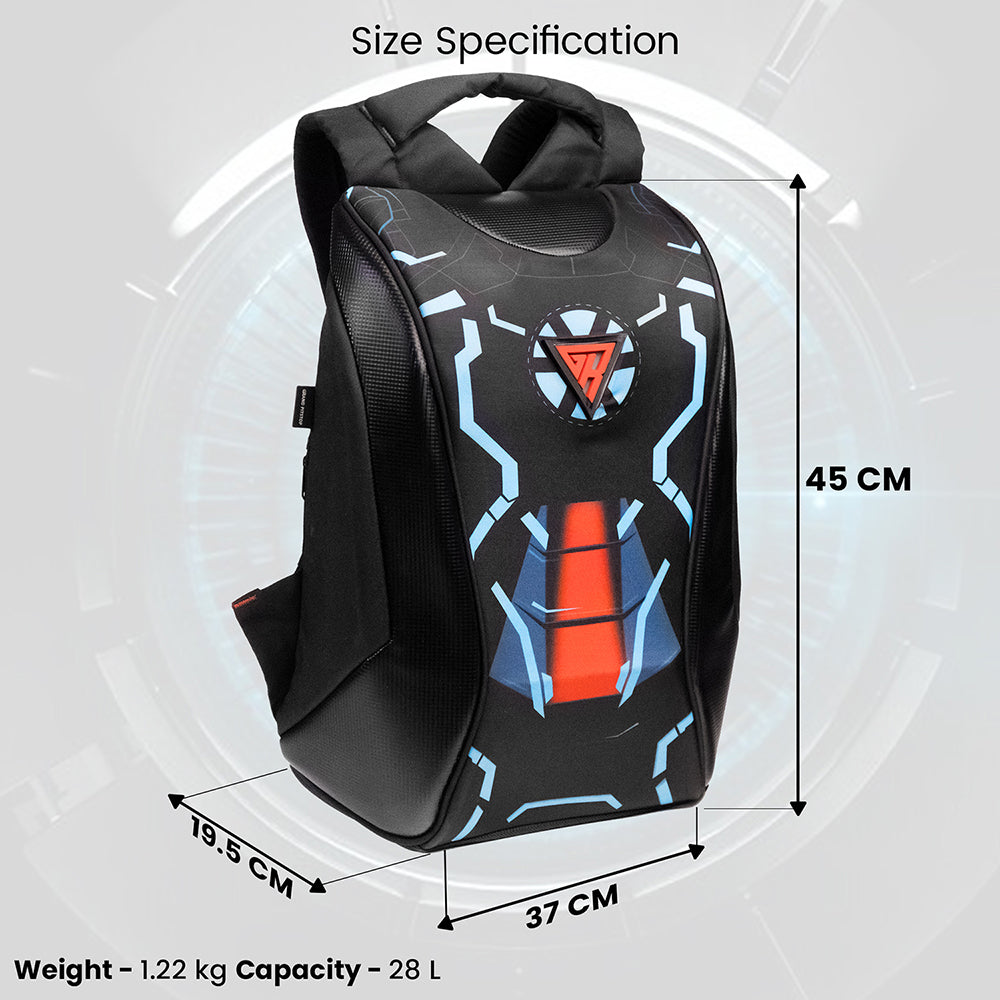 Night Wing Mark-2 - 25L Motocycle Backpack (Black)