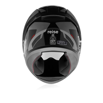 Helden - Motorcycle Riding Helmet (Grey/Black Gloss)