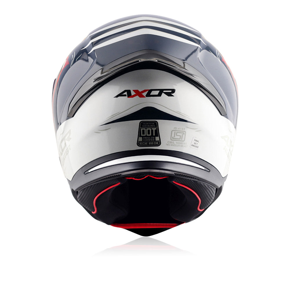 Hunter Shark - Motorcycle Riding Helmet (Blue/White)