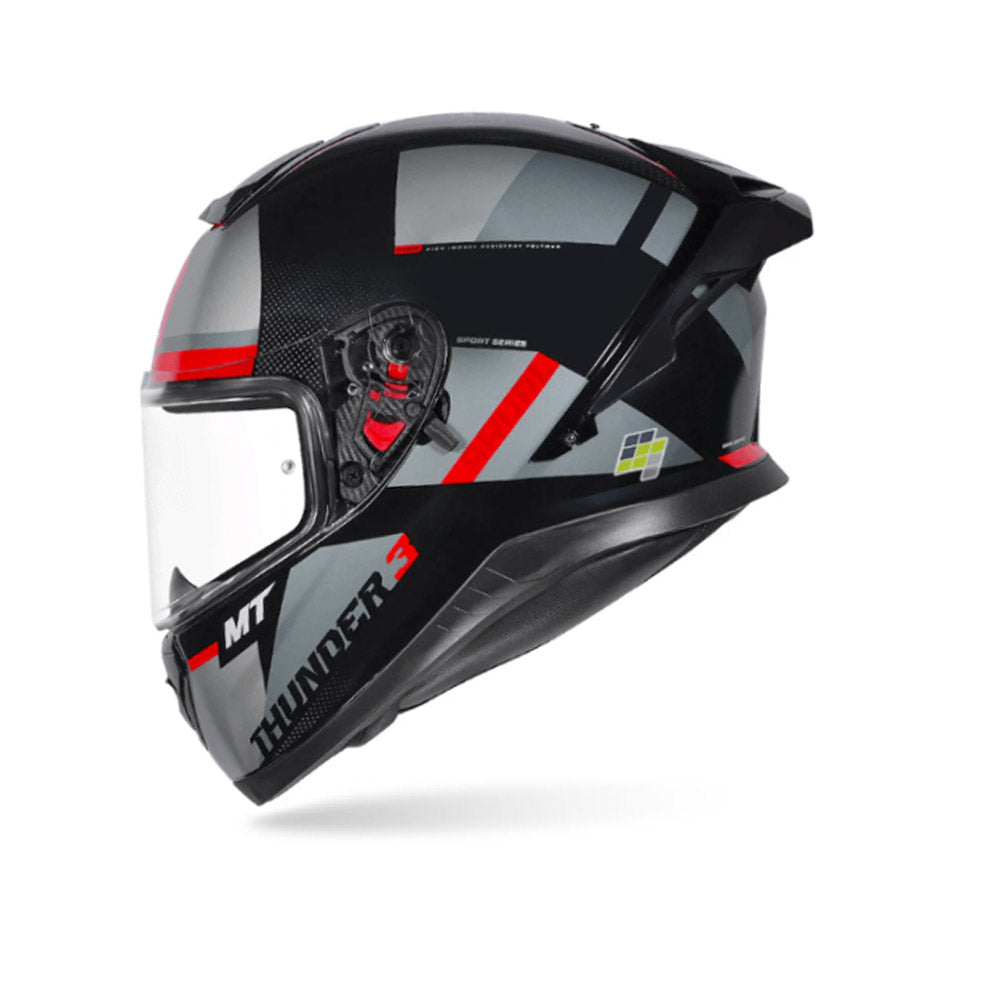 Thunder 3 Sv Pro Arual B1 - Motorcycle Riding Helmet (Gloss Grey/Black)