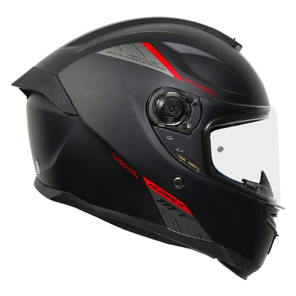 Hummer B Solid A1 - Motorcycle Riding Helmet (Gloss Black)
