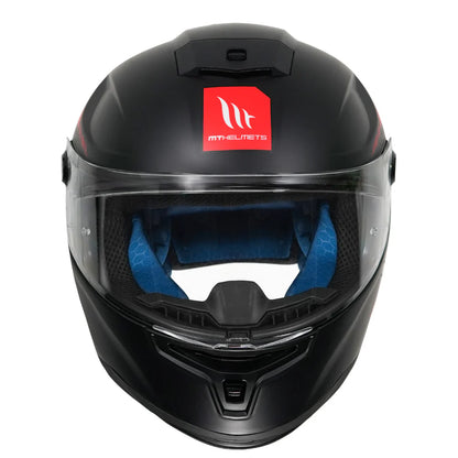 Hummer Solid A1 - Motorcycle Riding Helmet (Gloss Black/Red)