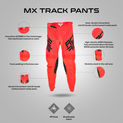 Mx Track Pants - Red