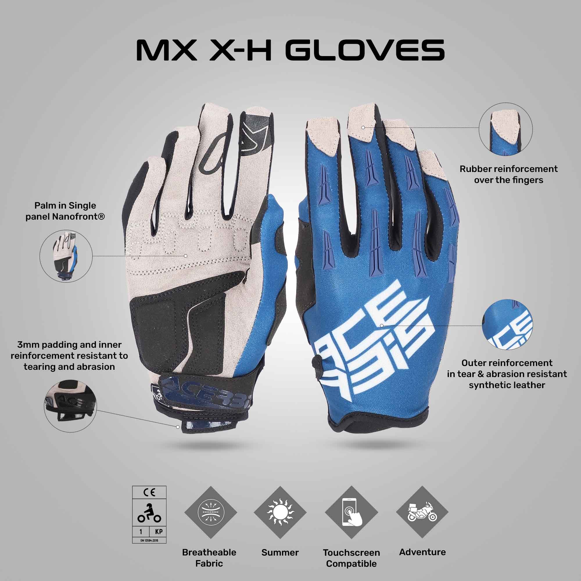 MX X-H - Motocross Riding Gloves – Reise Moto