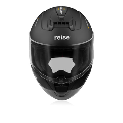 Helden - Motorcycle Riding Helmet (Solid Black Matte)