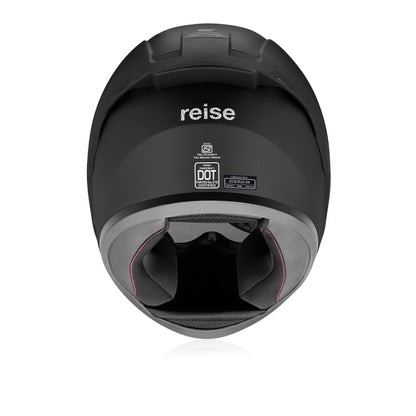 Helden - Motorcycle Riding Helmet (Solid Black Matte)