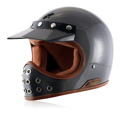 Moto-X Solid - Motorcycle Riding Helmet (Athena Grey)