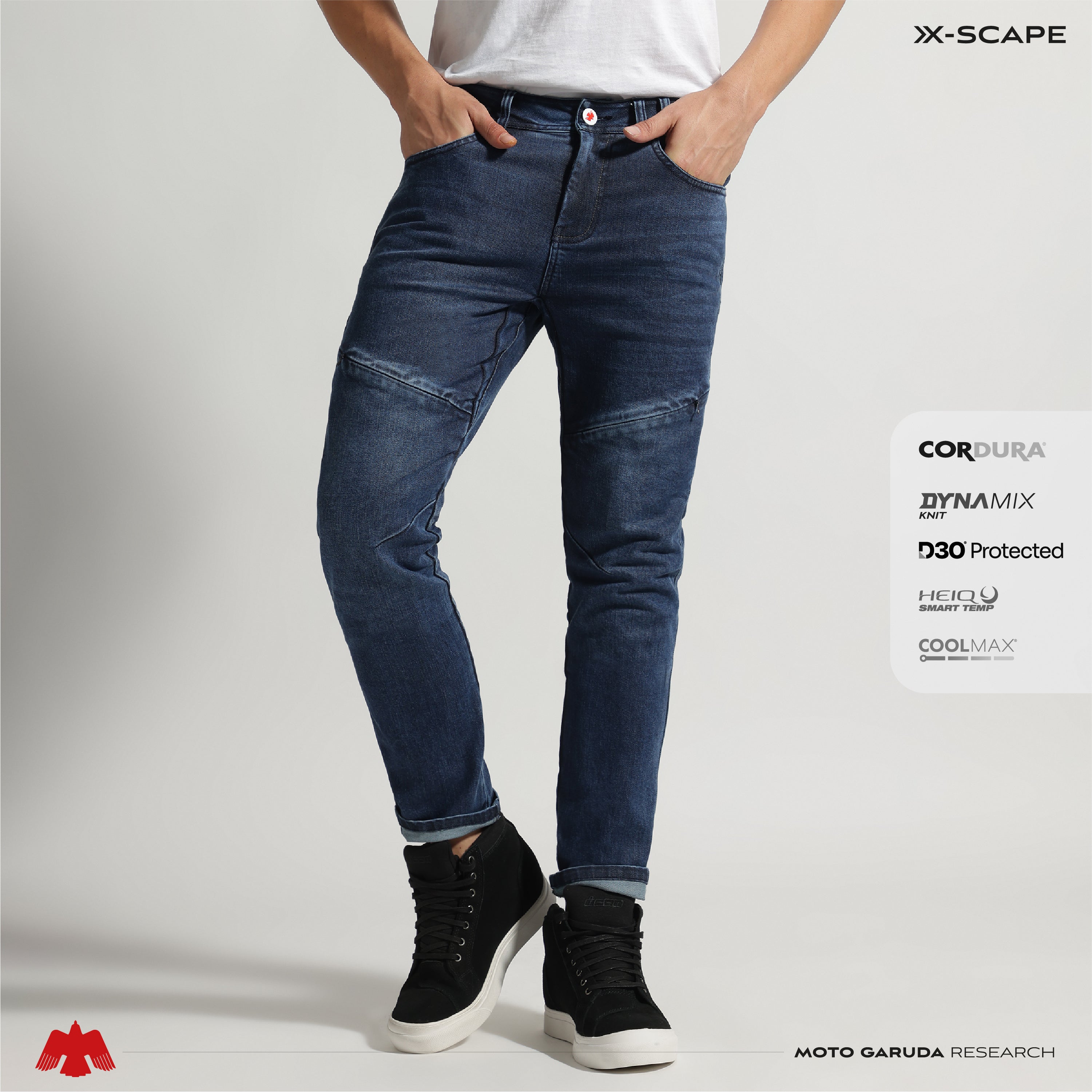 X-Scape - Motorcycle Riding Jeans (Indigo Blue)