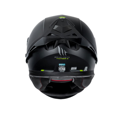 Thunder 3 Pro Solid - Motorcycle Riding Helmet (Gloss Black)