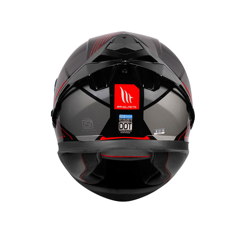 Thunder 3 Pro Enigma - Motorcycle Riding Helmet (Gloss Red)