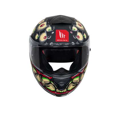 Thunder 3 SV Pro Yarn - Motorcycle Riding Helmet (Matt Black/Yellow/Red)