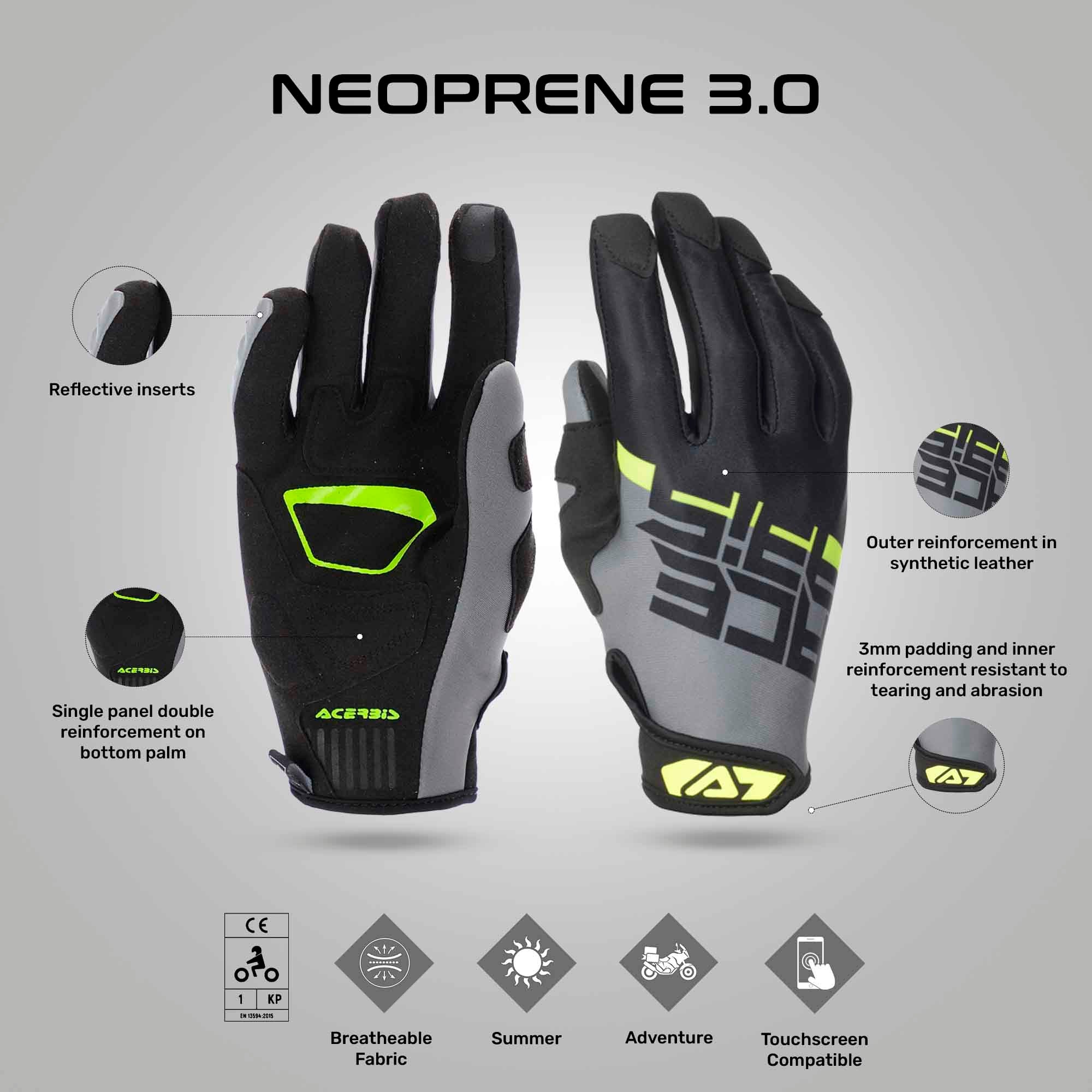 Biking Gloves | Acerbis Neoprene 3.0 by Reisemoto