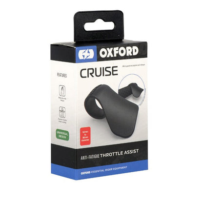 Oxford Cruise anti-fatigue throttle assist for bike, black, retail package and hanger card
