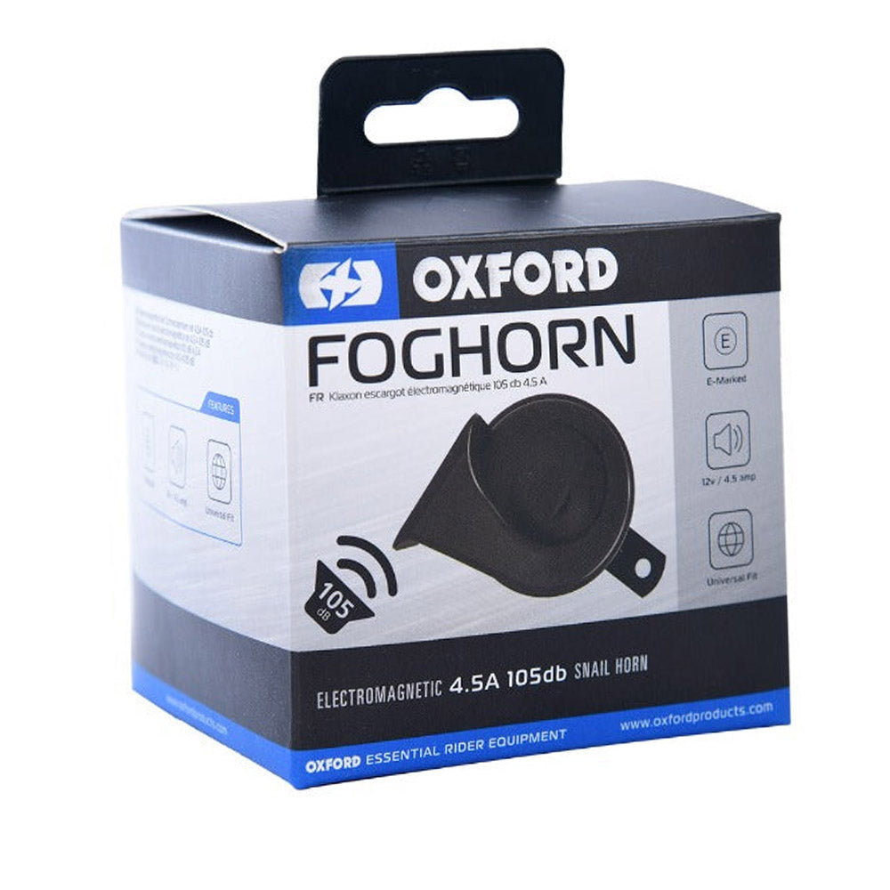 OXFORD FOGHORN black electromagnetic snail horn retail box