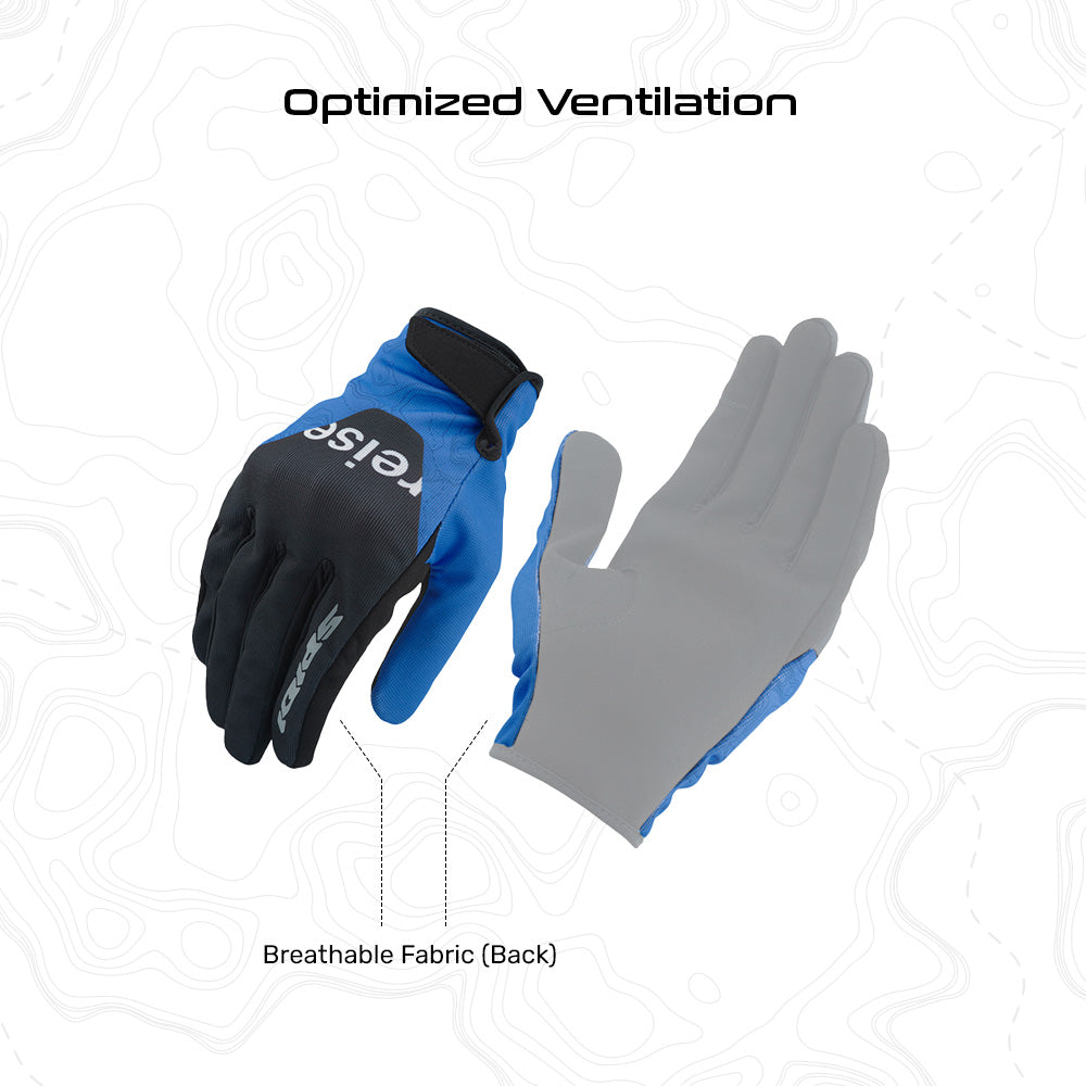 Knott - Urban/Off Road Riding Gloves (Blue) – ReiseMoto