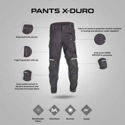X-Duro - Motorcycle Riding Pants (Black)