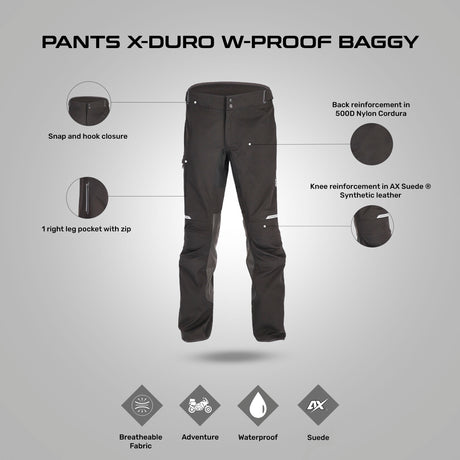 X.-Duro W-Proof Baggy Pant - Black