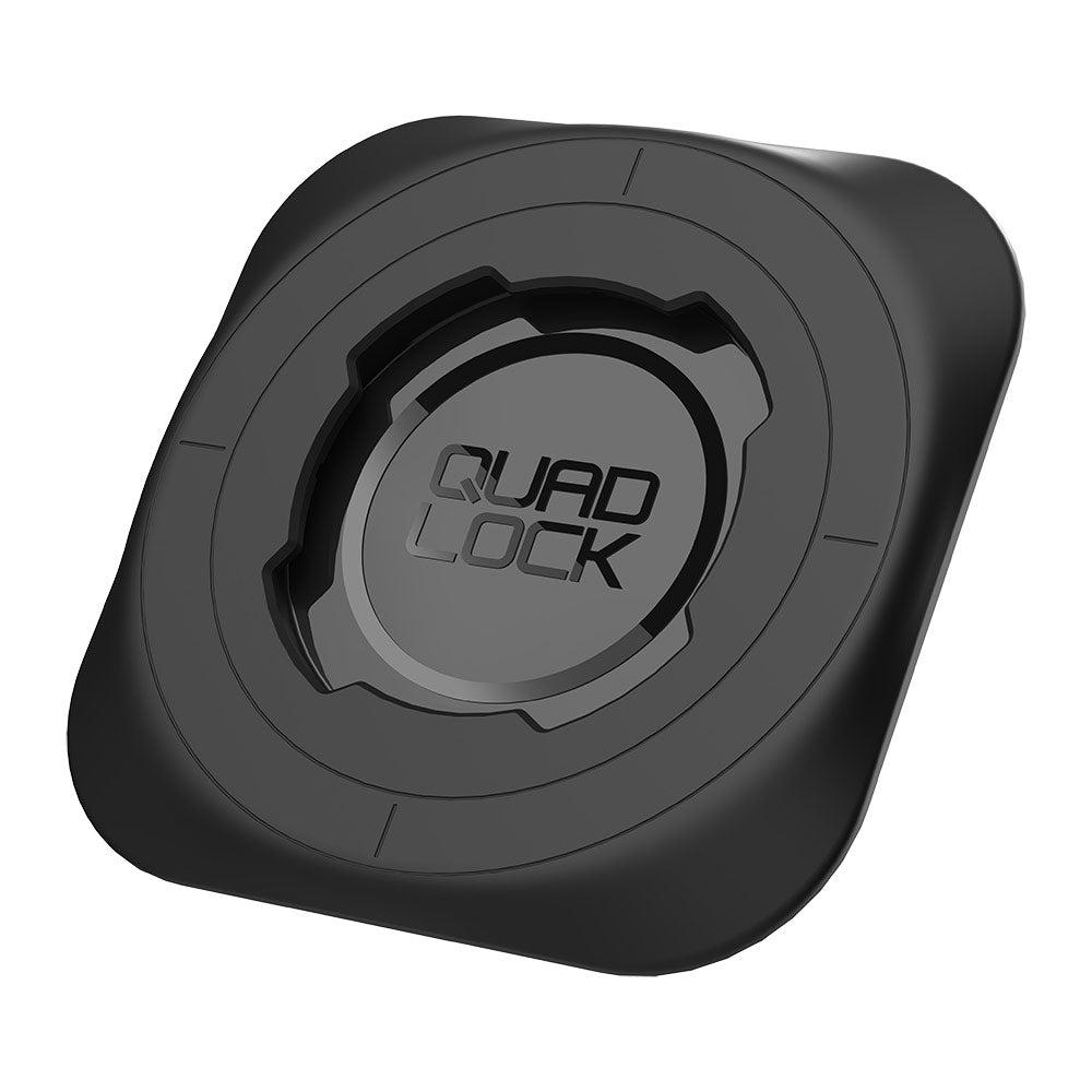 Universal MAG adaptor with black square mount and Quad Lock logo