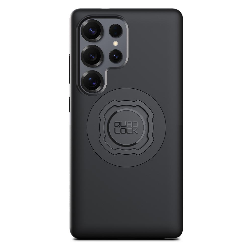 Black Samsung Galaxy S25 Ultra case with MagLock circular back and camera cutouts