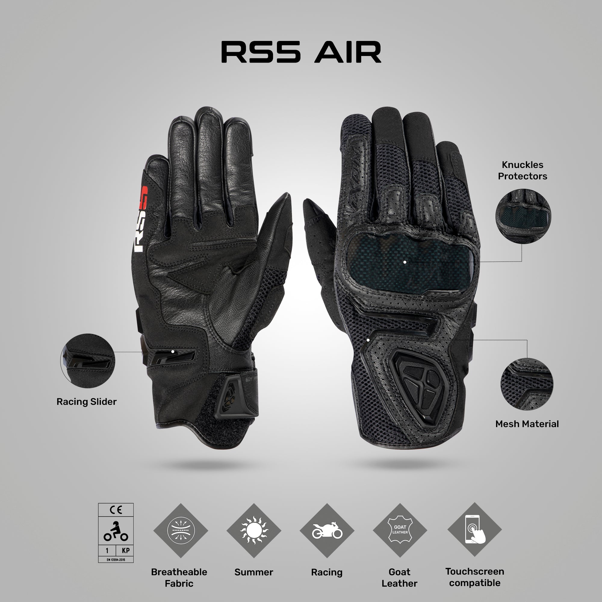 RS5 Air - Summer Riding Gloves
