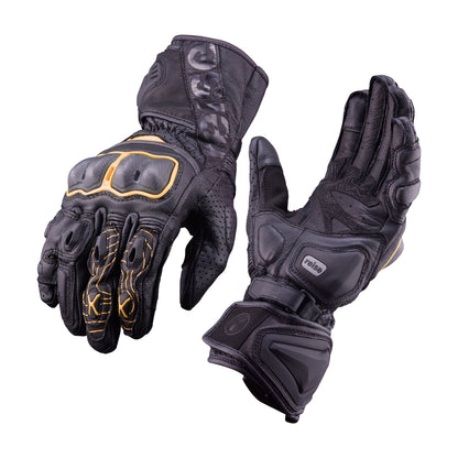 Rhodes - Full Gauntlet Touring Gloves (Orange)