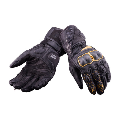 Rhodes - Full Gauntlet Touring Gloves (Orange)