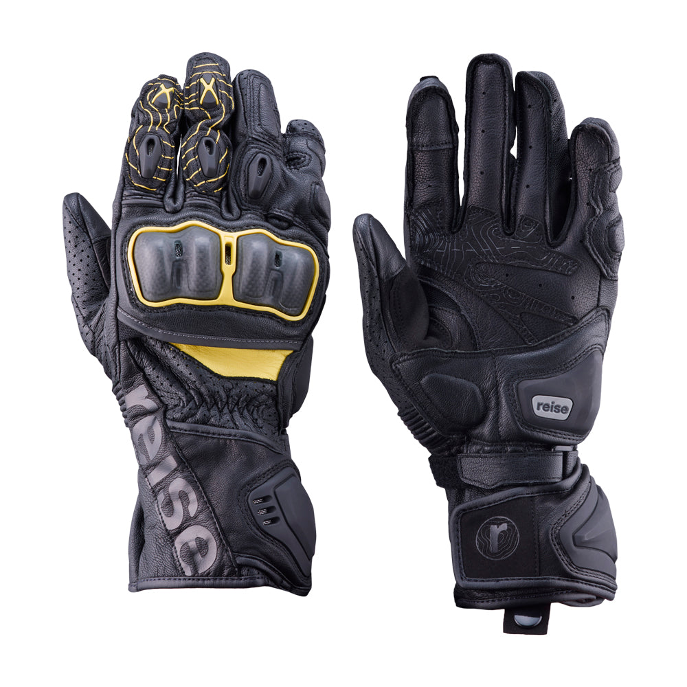 Rhodes - Full Gauntlet Touring Gloves (Yellow)