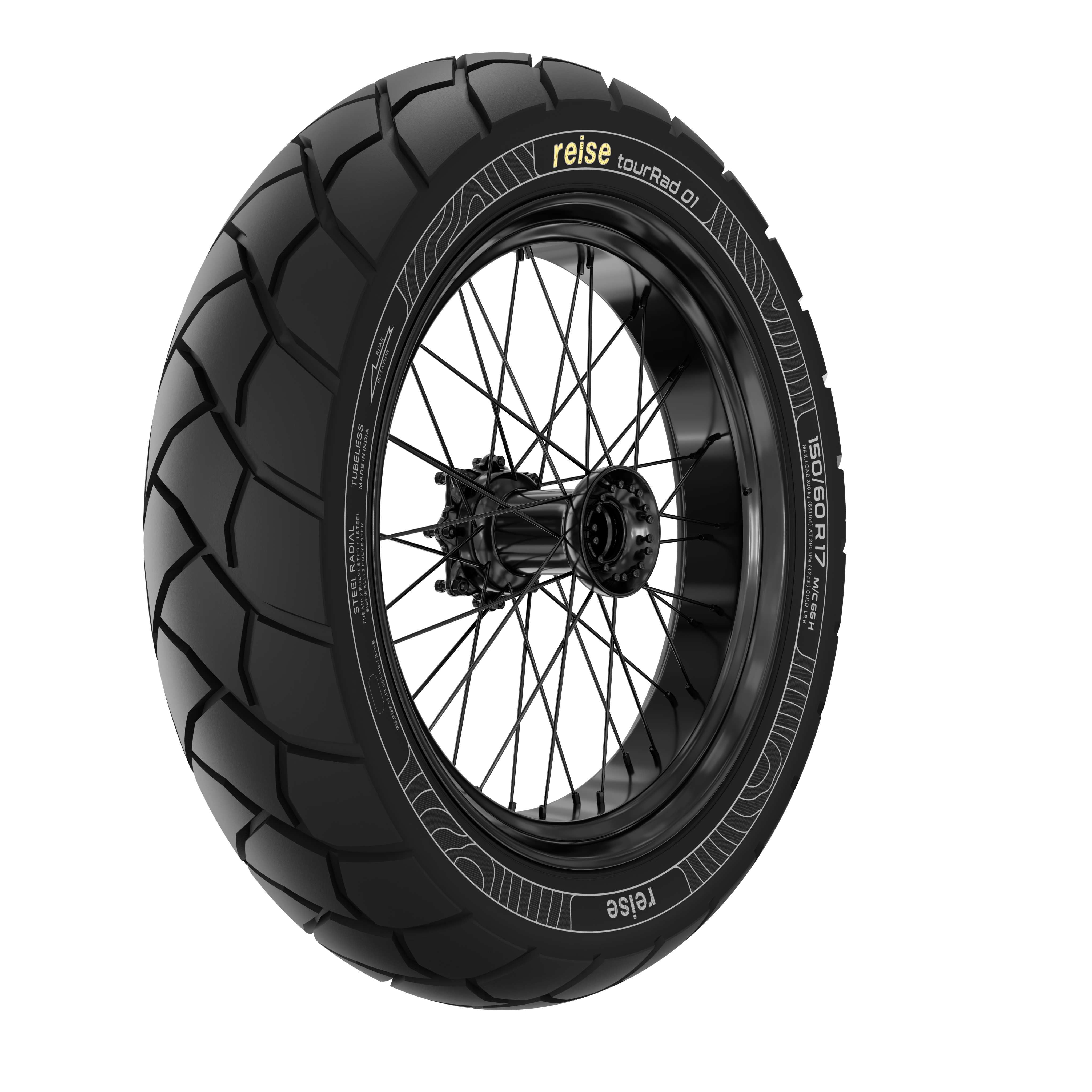 tourRad 01 130/80R17 65H Rear Tubeless Tyre