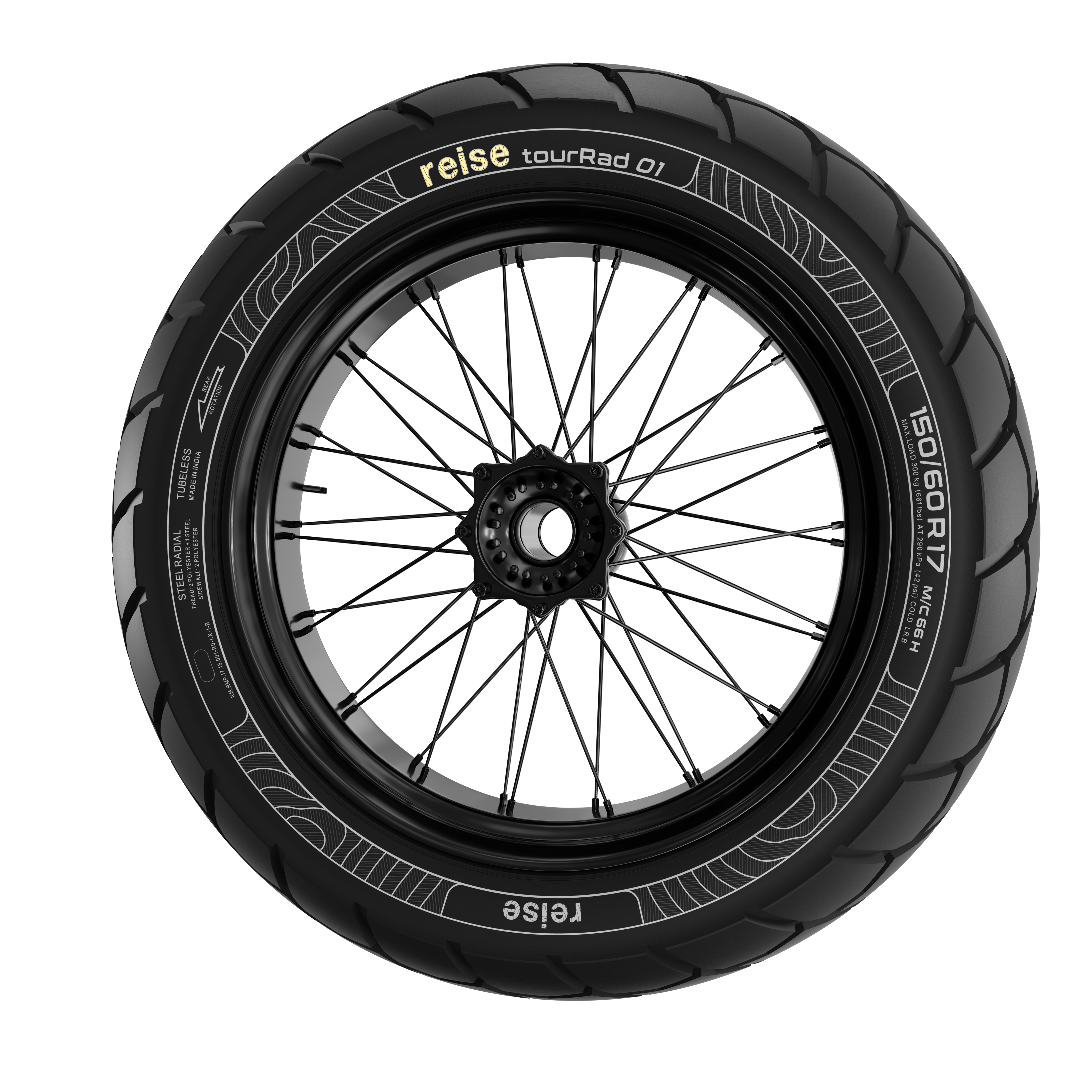 tourRad 01 130/80R17 65H Rear Tubeless Tyre