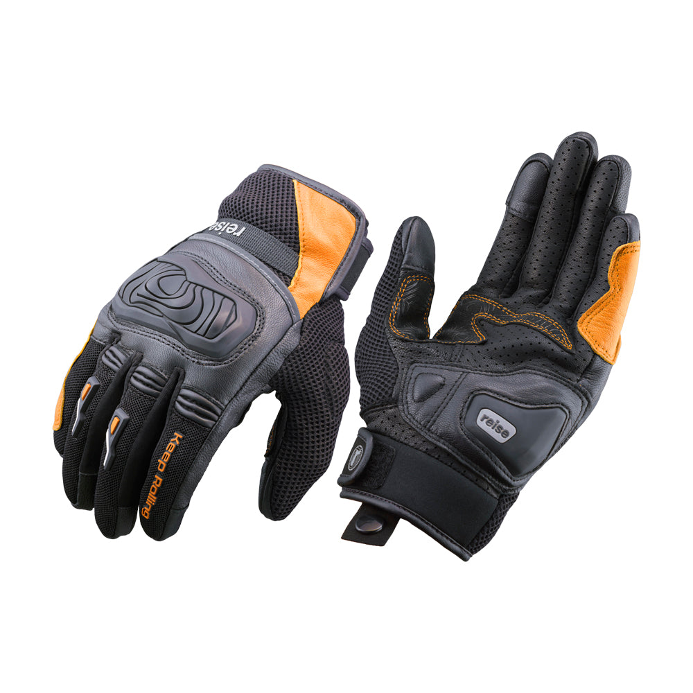 Austra - Urban Motorcycle Riding Gloves (Orange)
