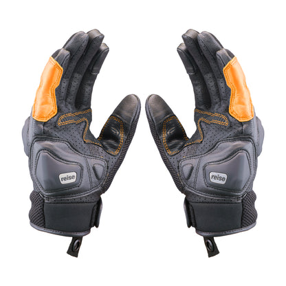 Austra - Urban Motorcycle Riding Gloves (Orange)