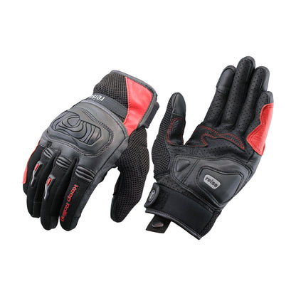 Austra - Urban Motorcycle Riding Gloves (Red)