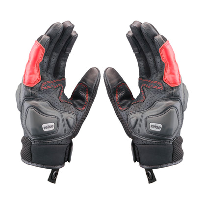 Austra - Urban Motorcycle Riding Gloves (Red)