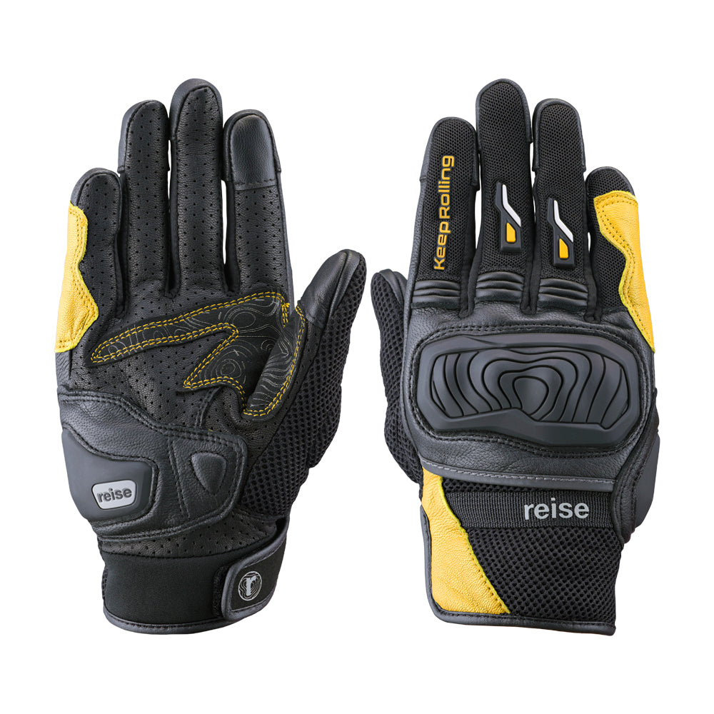 Austra - Urban Motorcycle Riding Gloves (Yellow)